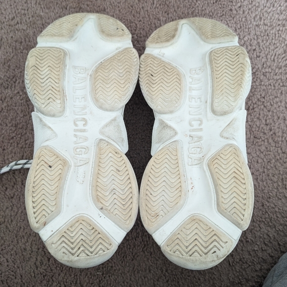 Balenciaga Vitello Nappato Sneakers White sz 43 / US men's 10 - Picture 5 of 8